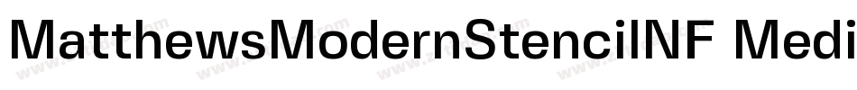 MatthewsModernStencilNF Medium字体转换